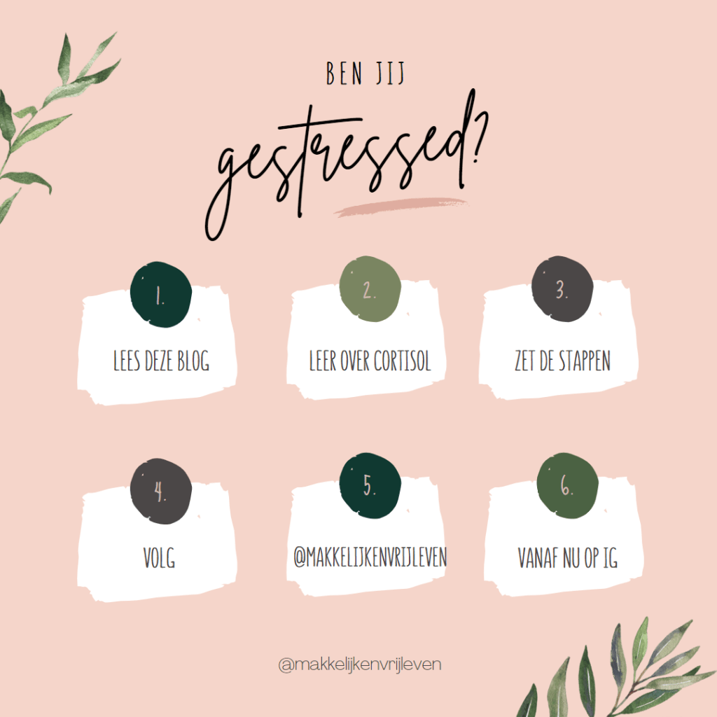 Makkelijk en vrij leven? Wordt mentaal fit en leer hoe het stresshormoon cortisol jou in de weg kan staan. Voor een leven in balans.